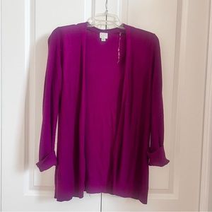 Wrap cardigan A NEW DAY Purple versatile Sz Small Generous sizing